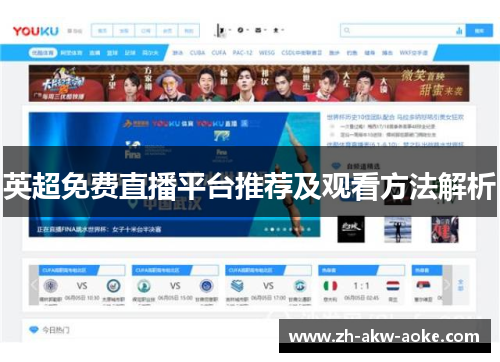 英超免费直播平台推荐及观看方法解析